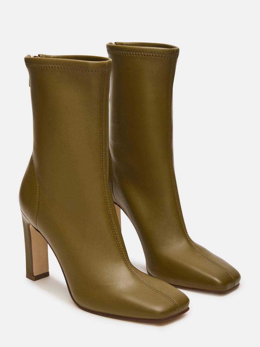 ♥️♥️ Steve Madden Women's Khelan Blade-Heel Stretch Dress Booties - Olive